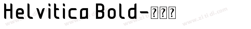 Helvitica Bold字体转换